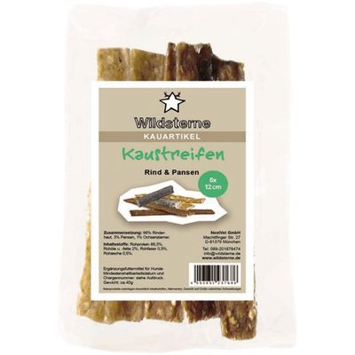 Wildsterne Kaustreifen Pur 5x12cm 6 Stück