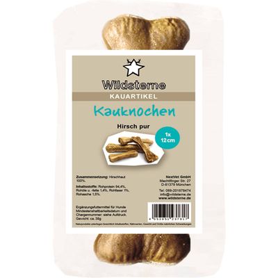 Wildsterne Kauknochen Hirsch pur 10 g