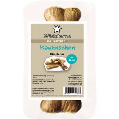 Wildsterne Kauknochen Hirsch pur 10 g Wildsterne Kauknochen Hirsch pur 10 g