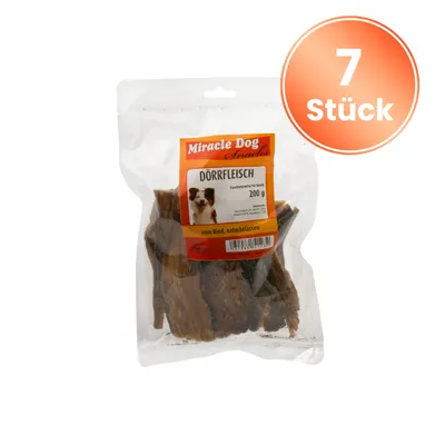 Miracle Dog Dörrfleisch 7 x 200g Miracle Dog Dörrfleisch 7 x 200g