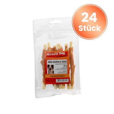 Miracle Dog MINI-Kaurolle Huhn 24 x 70g