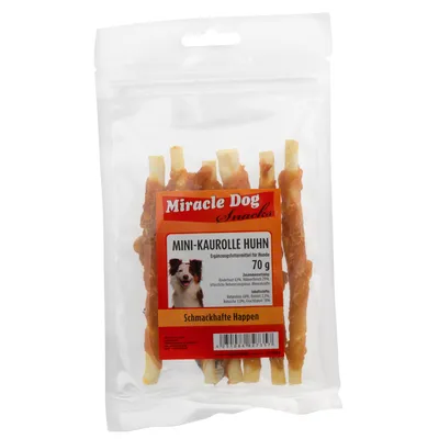 Miracle Dog MINI-Kaurolle Huhn 24 x 70g Miracle Dog MINI-Kaurolle Huhn 24 x 70g