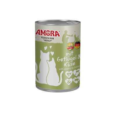 AMORA Cat Fleisch Pur 6x400g