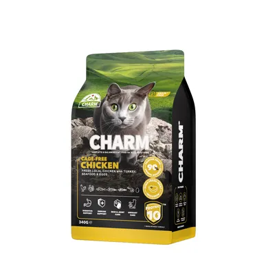 CHARM Pack Poulet Fermier 5.4kg + 2x340g Offerts pour chat - Sans Céréales CHARM Pack Poulet Fermier 5.4kg + 2x340g Offerts pour chat - Sans Céréales