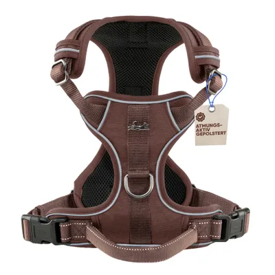 Hundegeschirr atmungsaktiv gepolstert - Anti-Zug-Geschirr - Chocolate Hundegeschirr atmungsaktiv gepolstert - Anti-Zug-Geschirr - Chocolate