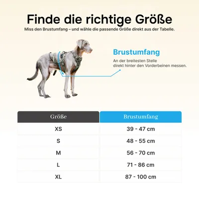 Hundegeschirr atmungsaktiv gepolstert - Anti-Zug-Geschirr - Chocolate