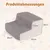 GIANTEX 2-Stufen Hundetreppe 15 cm, Schaum, Bezug Abnehmbar, Rutschfest GIANTEX 2-Stufen Hundetreppe 15 cm, Schaum, Bezug Abnehmbar, Rutschfest