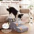 GIANTEX Hundetreppe 3 Stufen, 40 cm, leuchtend, rutschfest, Bezug waschbar. GIANTEX Hundetreppe 3 Stufen, 40 cm, leuchtend, rutschfest, Bezug waschbar.