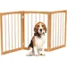 GIANTEX Absperrgitter 76 cm,3-teilig,180° Drehung, Massivholz, Ohne Bohren.