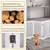 GIANTEX Absperrgitter Hund 61cm,Holz, 360°Scharniere,Dreibein,Freistehend.