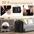 GIANTEX Sac Transport Chien Chat 83,5x58x58cm Oxford 3 Portes Coussin
