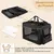 GIANTEX Sac Transport Chien Chat 83,5x58x58cm Oxford 3 Portes Coussin
