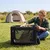 GIANTEX Sac Transport Chien Chat 83,5x58x58cm Oxford 3 Portes Coussin