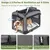 GIANTEX Sac Transport Chien Chat 72x52,5x52,5cm Oxford 3 Portes Coussin GIANTEX Sac Transport Chien Chat 72x52,5x52,5cm Oxford 3 Portes Coussin
