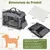 GIANTEX Sac Transport Chien Chat 72x52,5x52,5cm Oxford 3 Portes Coussin GIANTEX Sac Transport Chien Chat 72x52,5x52,5cm Oxford 3 Portes Coussin