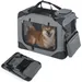 GIANTEX Transportbox Hund Katze 72x52,5x52,5cm Oxford 3 Türen Matte