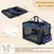 GIANTEX Sac Transport Chien Chat 83,5x58x58cm Oxford 3 Portes Coussin
