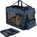 GIANTEX Transportbox Hund Katze 83,5x58x58cm Oxford 3 Türen Matte