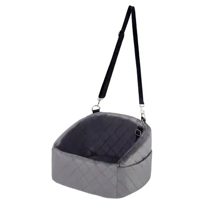 GIANTEX Hunde Autositz Kleine Hunde Schaumstoff Bezug Waschbar Tasche Gurt