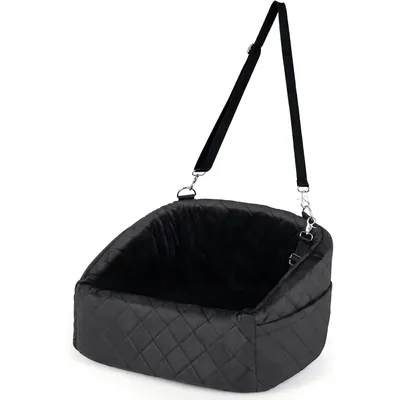 GIANTEX Hunde Autositz Kleine Hunde Schaumstoff Bezug Waschbar Tasche Gurt