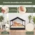 GIANTEX Lit Chien Surélevé avec Coussin,Rotin PE,Toit en Pente 98x68x74 cm GIANTEX Lit Chien Surélevé avec Coussin,Rotin PE,Toit en Pente 98x68x74 cm