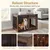GIANTEX Hundekäfig aus Holz & Metall, Hundebox mit Schiebetür und Beistelltisch GIANTEX Hundekäfig aus Holz & Metall, Hundebox mit Schiebetür und Beistelltisch