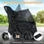 GIANTEX Hundebuggy Doppelhundewagen Faltbar Sonnendach 360° Rollen GIANTEX Hundebuggy Doppelhundewagen Faltbar Sonnendach 360° Rollen