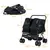 GIANTEX Hundebuggy Doppelhundewagen Faltbar Sonnendach 360° Rollen GIANTEX Hundebuggy Doppelhundewagen Faltbar Sonnendach 360° Rollen