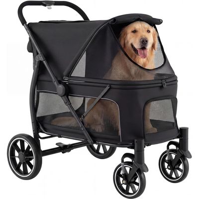 GIANTEX Hundewagen faltbar mit Sonnendach, bis 40 kg