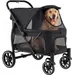 GIANTEX Hundewagen faltbar mit Sonnendach, bis 40 kg