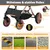 GIANTEX Hundebuggy Faltbar Mit Box, Sonnenschutz, Sicherheitsgurt, 25 kg