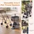 GIANTEX Doppel-Hundewagen 3-in-1, 30 kg, Sonnendach, Netz, Getränkehalter.