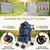 GIANTEX Doppel-Hundewagen 3-in-1, 30 kg, Sonnendach, Netz, Getränkehalter. GIANTEX Doppel-Hundewagen 3-in-1, 30 kg, Sonnendach, Netz, Getränkehalter.