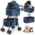 GIANTEX Doppel-Hundewagen 3-in-1, 30 kg, Sonnendach, Netz, Getränkehalter. GIANTEX Doppel-Hundewagen 3-in-1, 30 kg, Sonnendach, Netz, Getränkehalter.