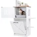 GIANTEX Katzentoilette 84 cm, Torbogen, Sisal, Plattformen, Fach.