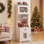GIANTEX Hoch-Katzenschrank mit Ladestation, 16 Modi LED, Klo-Versteck