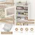 GIANTEX Hoch-Katzenschrank mit Ladestation, 16 Modi LED, Klo-Versteck