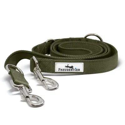 Hundeleine 2m – gepolstert & verstellbar – Führleine in Forest Green Hundeleine 2m – gepolstert & verstellbar – Führleine in Forest Green