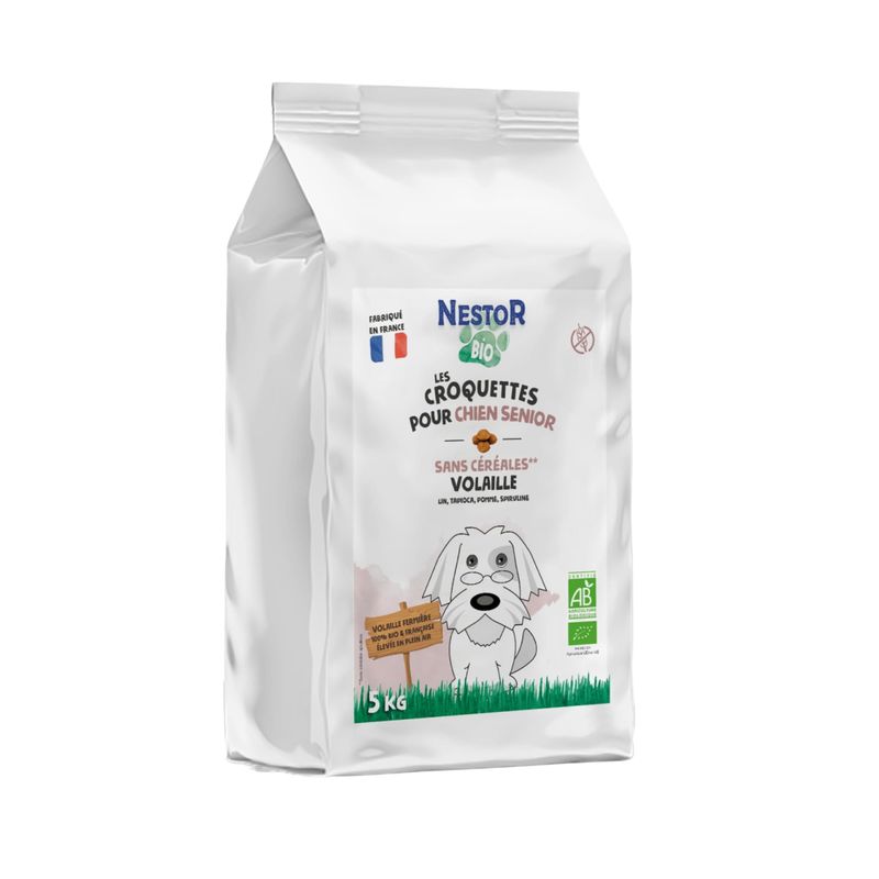 Nestor - Croquettes Bio à la Volaille Chien Senior