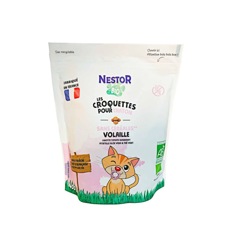 Nestor - Croquettes Bio à la Volaille Chaton