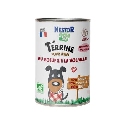 Nestor - Terrine Chien Boeuf et Volaille (6 x 400gr)
