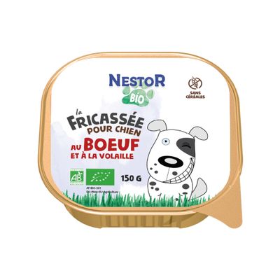 Nestor - Fricassées Bio Chien Boeuf (11 x 150gr)