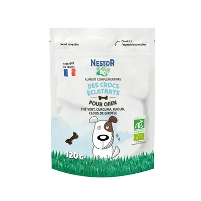 Nestor - Friandises Bio Hygiène Bucco-Dentaire pour Chien Nestor - Friandises Bio Hygiène Bucco-Dentaire pour Chien