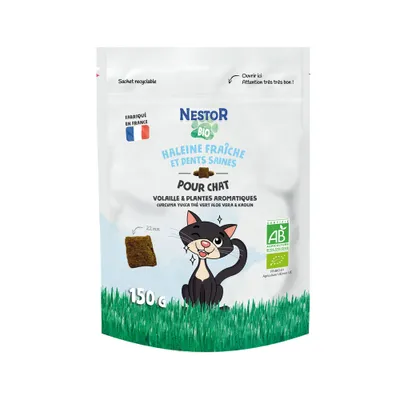 Nestor - Friandises Bio Hygiène Bucco-Dentaire pour Chat Nestor - Friandises Bio Hygiène Bucco-Dentaire pour Chat