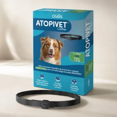 OSALIA - Collier Chien - ATOPIVET +10 kg Soutien Cutané OSALIA - Collier Chien - ATOPIVET +10 kg Soutien Cutané