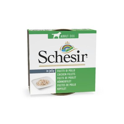 SCHESIR - Pâtée chien - Filet poulet en gelée