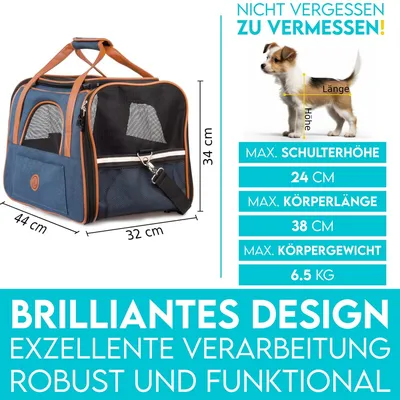 HUND IST KÖNIG Hundetasche & Katzentasche bis 6,5 kg, leicht & faltbar HUND IST KÖNIG Hundetasche & Katzentasche bis 6,5 kg, leicht & faltbar