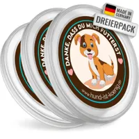 HUND IST KÖNIG Dosendeckel für Tierfutter (3 Stk.), BPA-frei, Made in DE