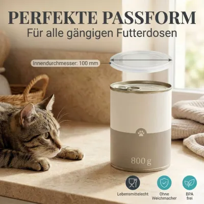 HUND IST KÖNIG Dosendeckel für Tierfutter (3 Stk.), BPA-frei, Made in DE HUND IST KÖNIG Dosendeckel für Tierfutter (3 Stk.), BPA-frei, Made in DE