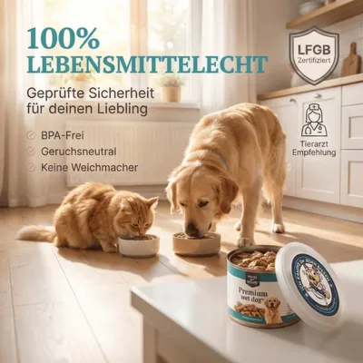 HUND IST KÖNIG Dosendeckel für Tierfutter (3 Stk.), BPA-frei, Made in DE HUND IST KÖNIG Dosendeckel für Tierfutter (3 Stk.), BPA-frei, Made in DE